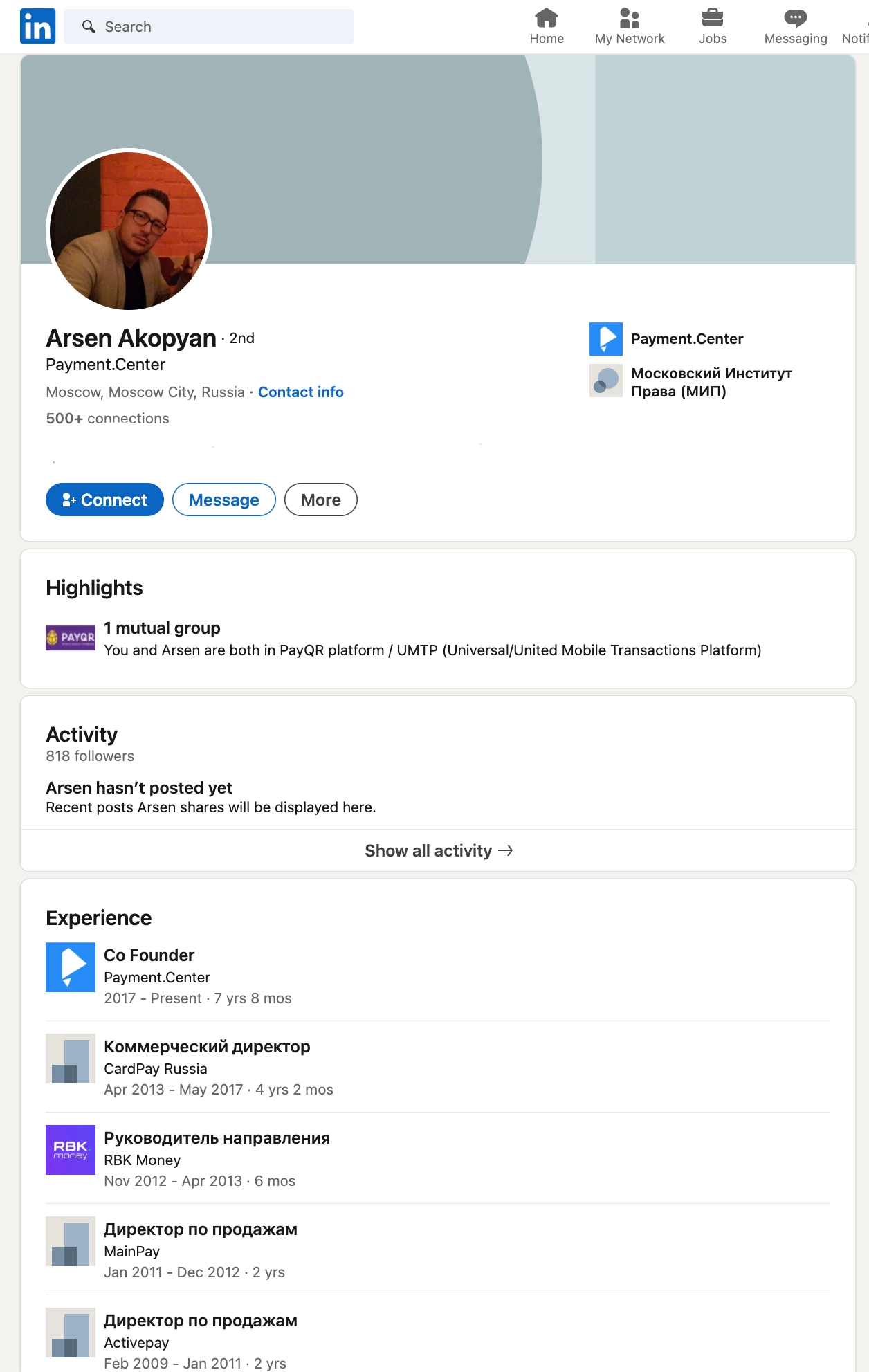 Akopyan&rsquo;s profile on LinkedIn