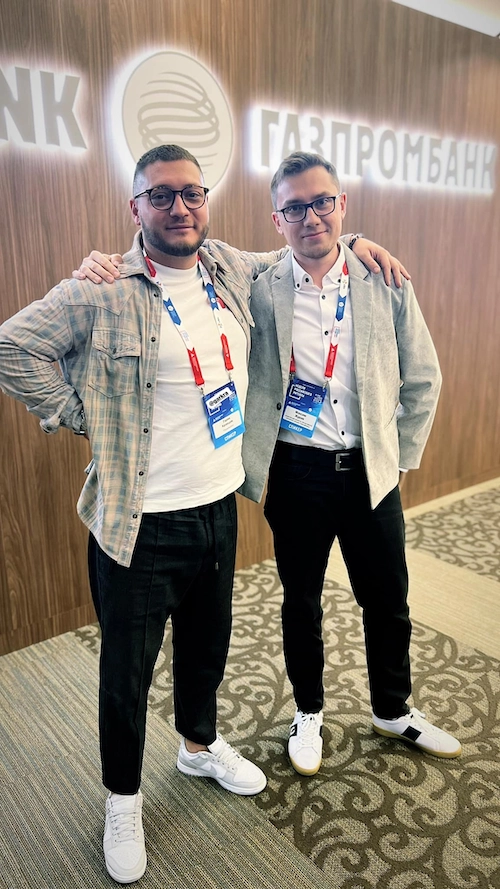 Two fraudsters Kravtsov and Zhurav together