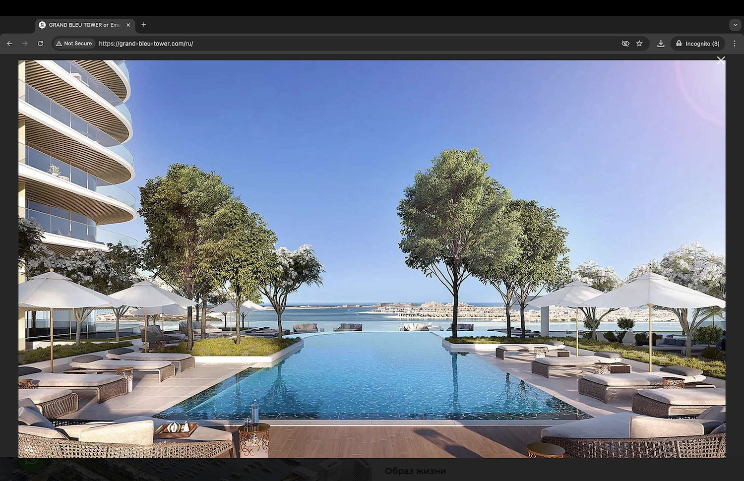 Апартаменты мошенников Алексея Корнеева и Арсена Акопяна в элитном Grand Bleu Tower by Elie Saab в Дубае за 2 млн долларов